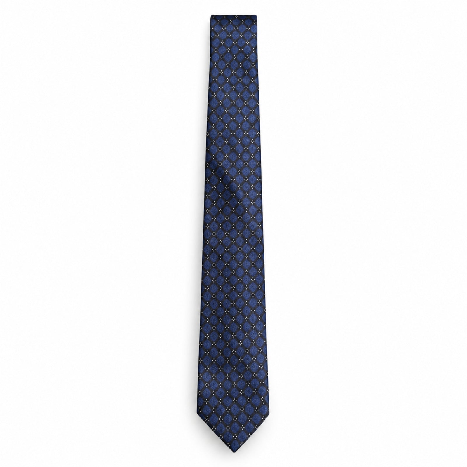 Blue Grid Tie