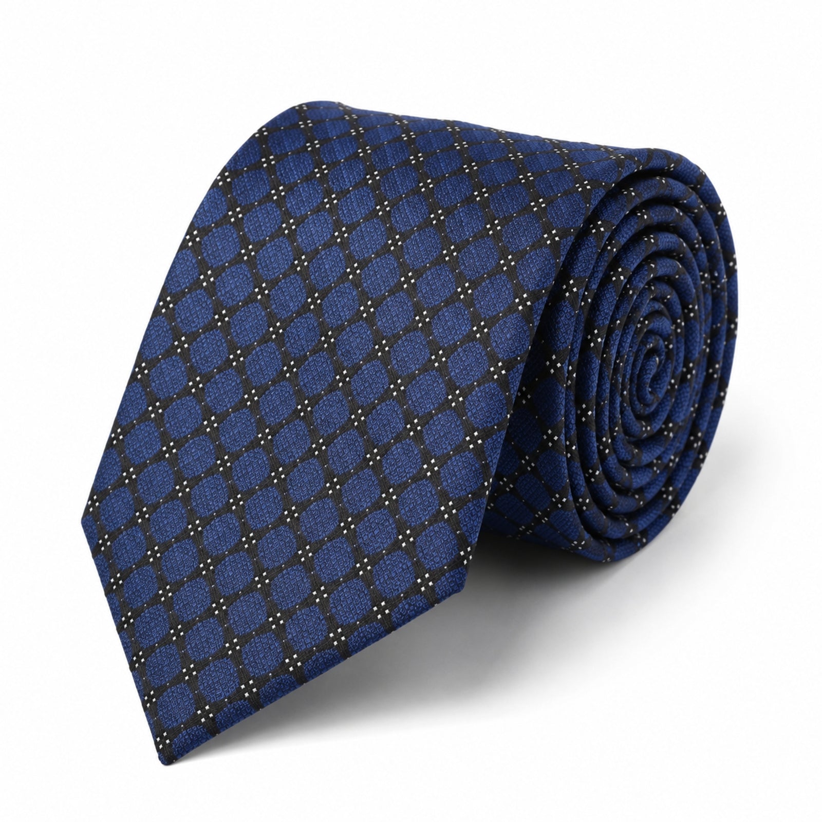 Blue Grid Tie