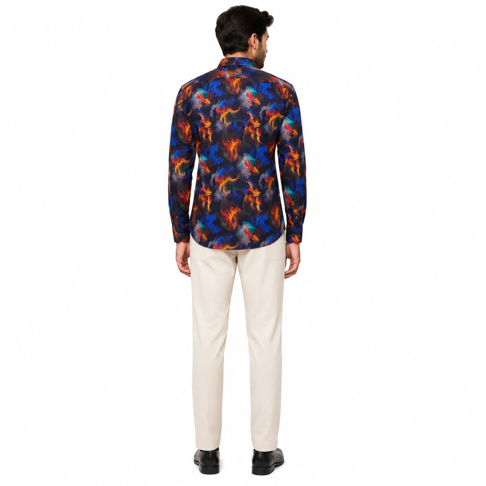 Abstract Tie-Dye Print Shirt