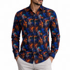 Abstract Tie-Dye Print Shirt