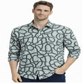 Monochrome Abstract Print Shirt-1