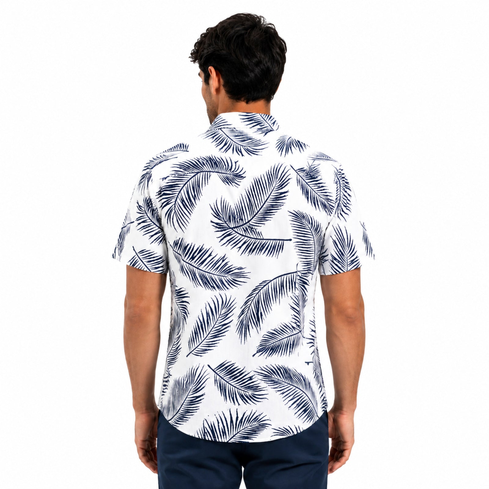 Tropical Leaf Print Shirt