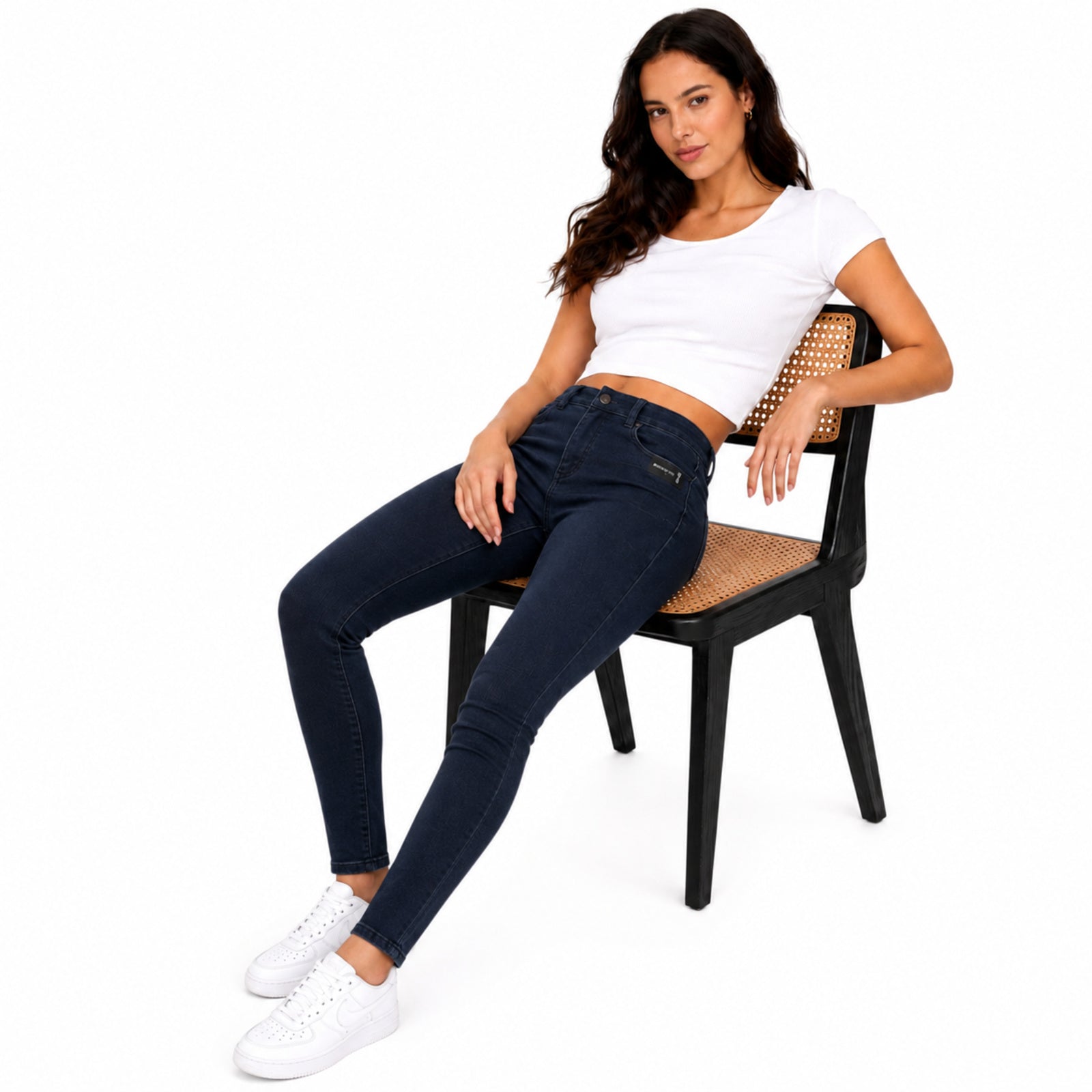 Women's Grey High-Rise Bootcut Denim Jeans with Washed Finish