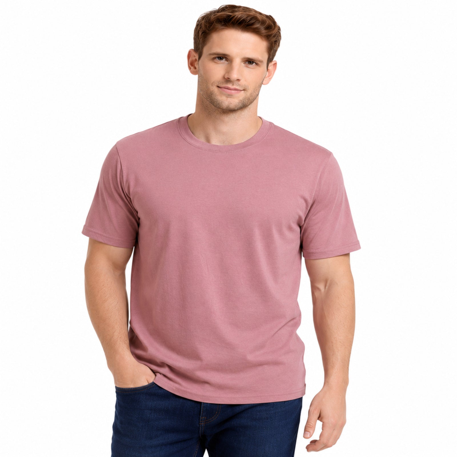 Essential Solid Crew Neck T-Shirt