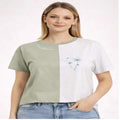 Dual Tone Minimal Panel T-Shirt