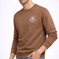 Men's Brown Back Graphic Sweatshirt-1