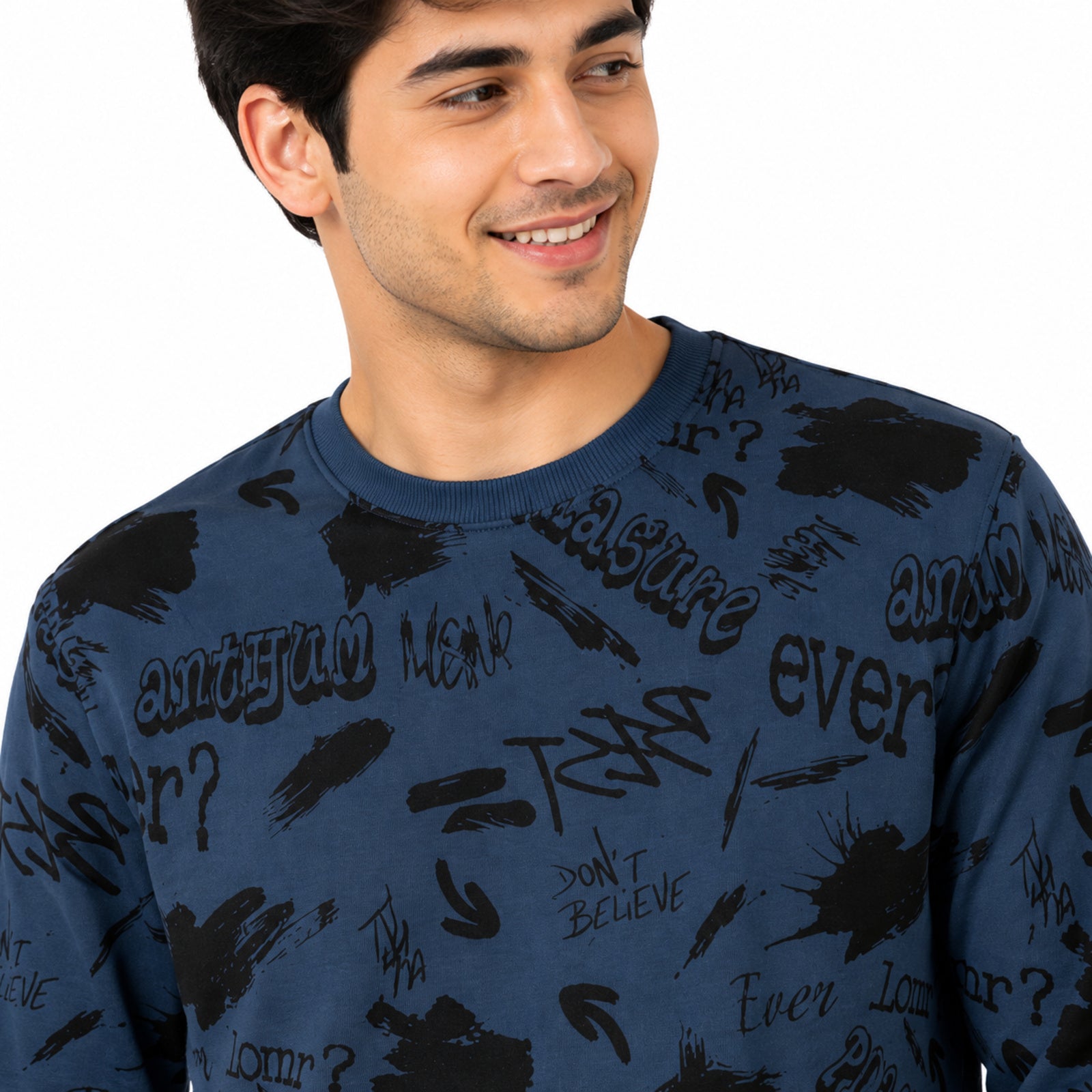 Men's Teal Graffiti Sweatshirt