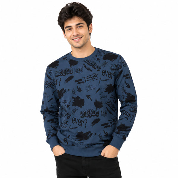 Men's Teal Graffiti Sweatshirt