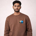 Men's Brown Quirky Sweatshirt-3