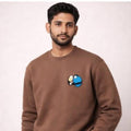 Men's Brown Quirky Sweatshirt-1