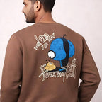 Men's Brown Quirky Sweatshirt-4
