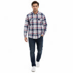 Blue Plaid Casual Shirt