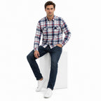Blue Plaid Casual Shirt
