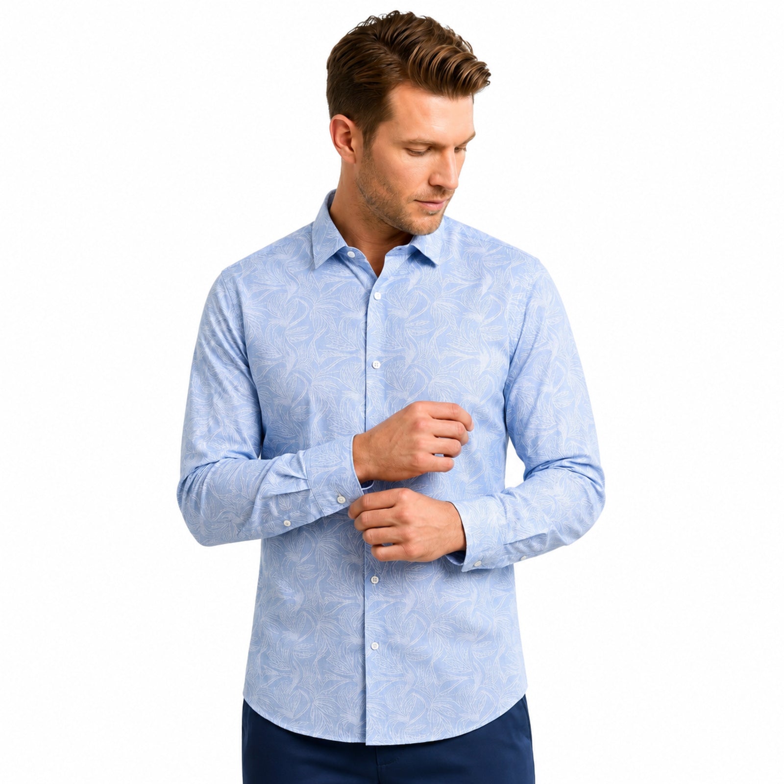 Azure Classic Men's Formal Shirt