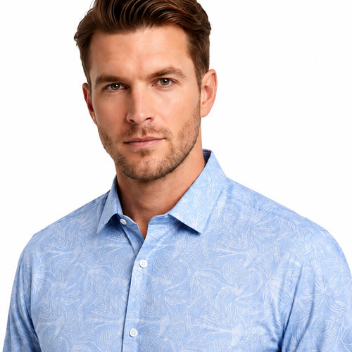 Azure Classic Men's Formal Shirt