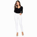 Women's Arctic Edge Slim Fit White Trousers