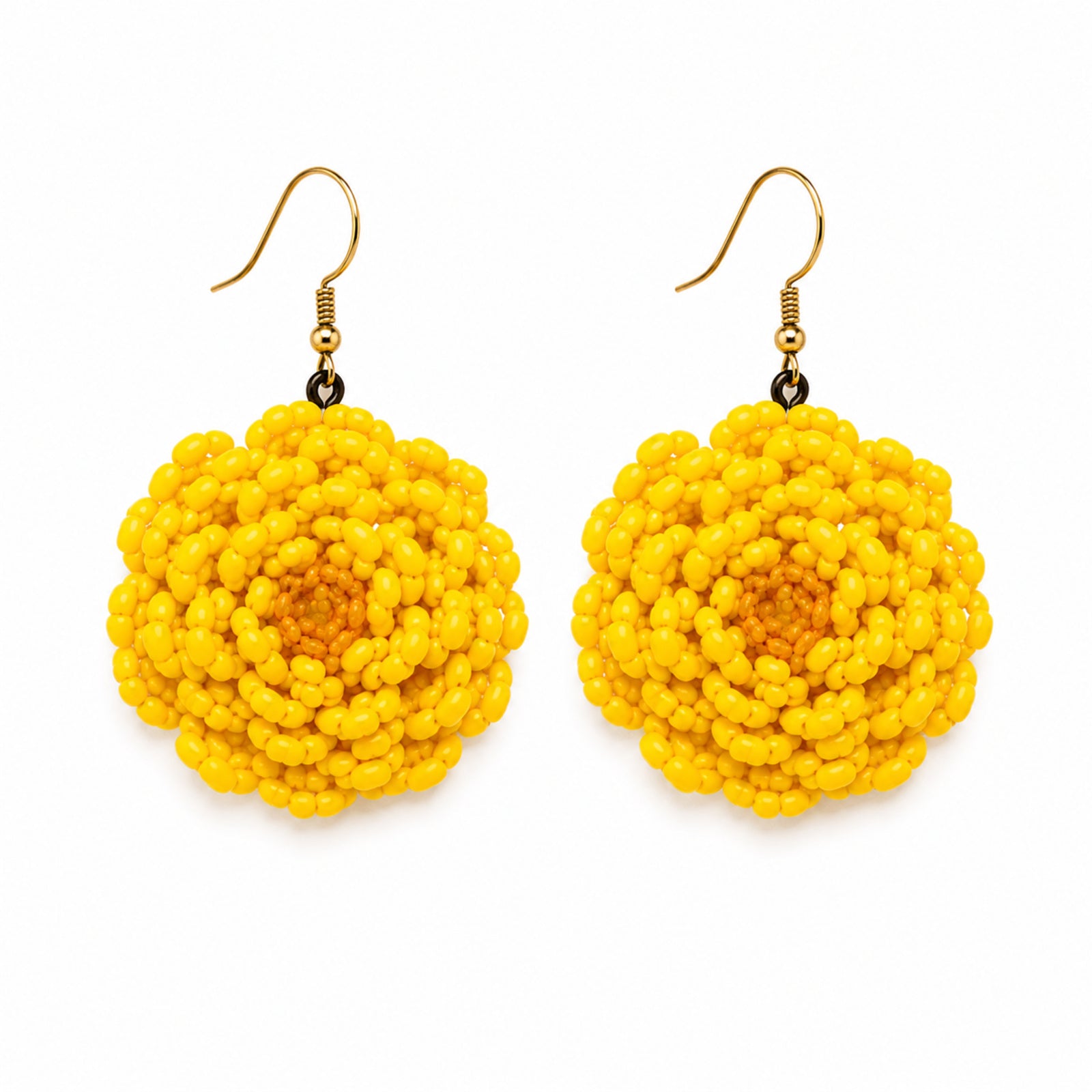 Sunshine Bloom Floral Beaded Necklace Set