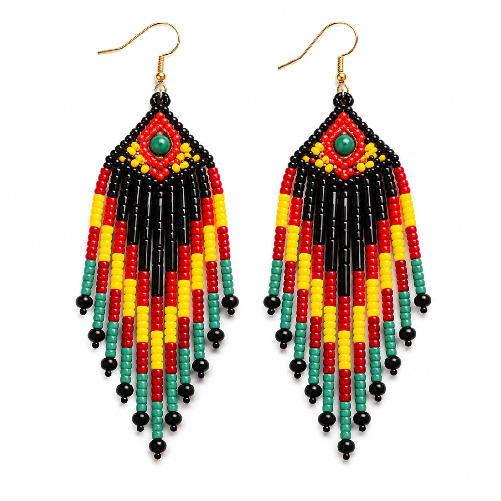 Peacock Handcrafted Beaded Necklace Set