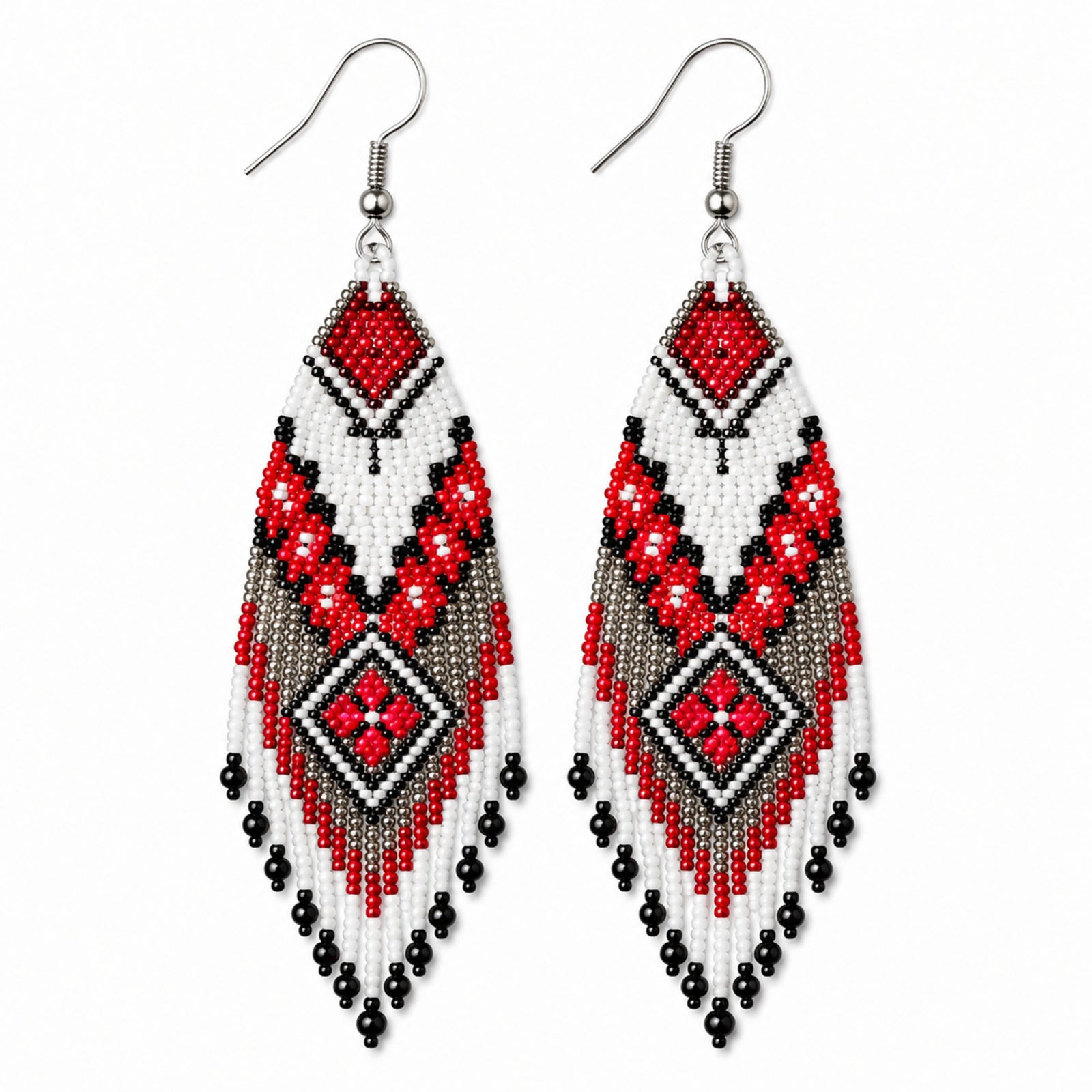 Ruby Heritage Handcrafted Beaded Necklace Set