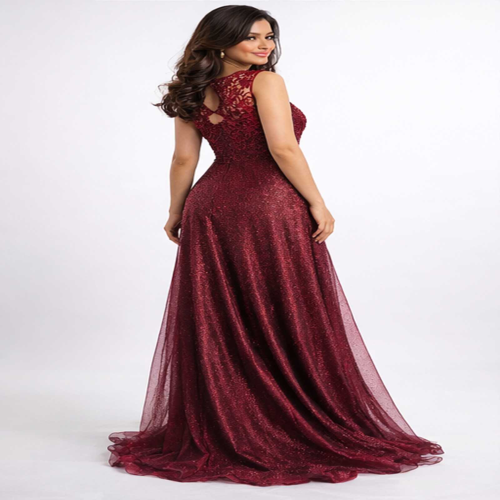 Women's Elegant Embellished Party Gown