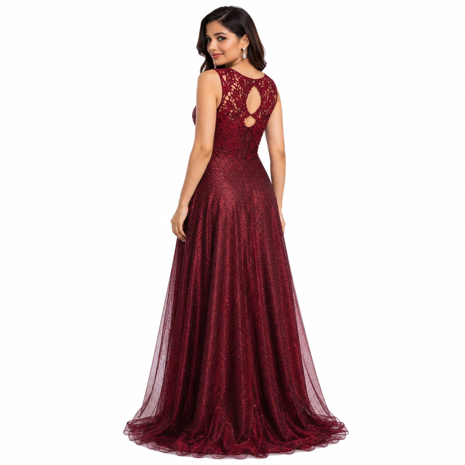Women's Elegant Embellished Party Gown