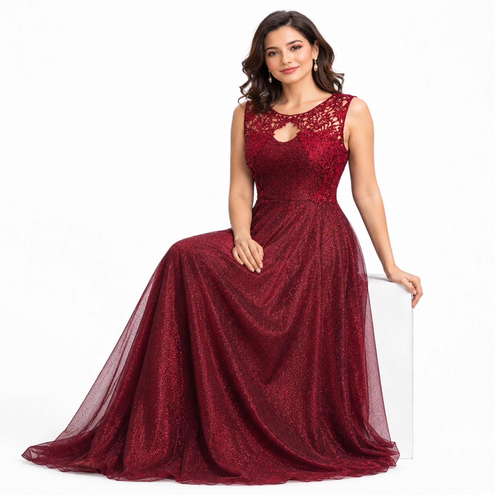 Women's Elegant Embellished Party Gown