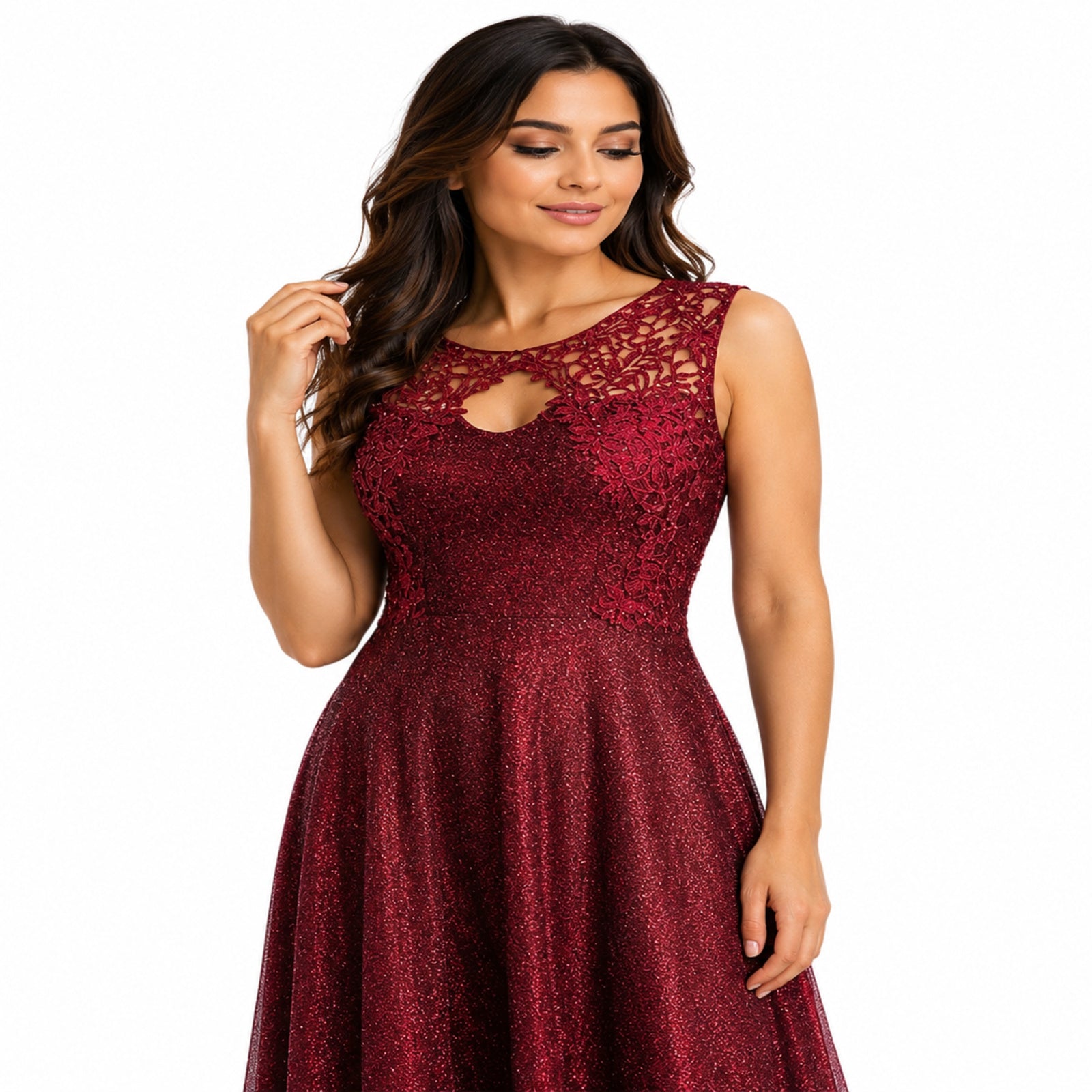 Women's Elegant Embellished Party Gown