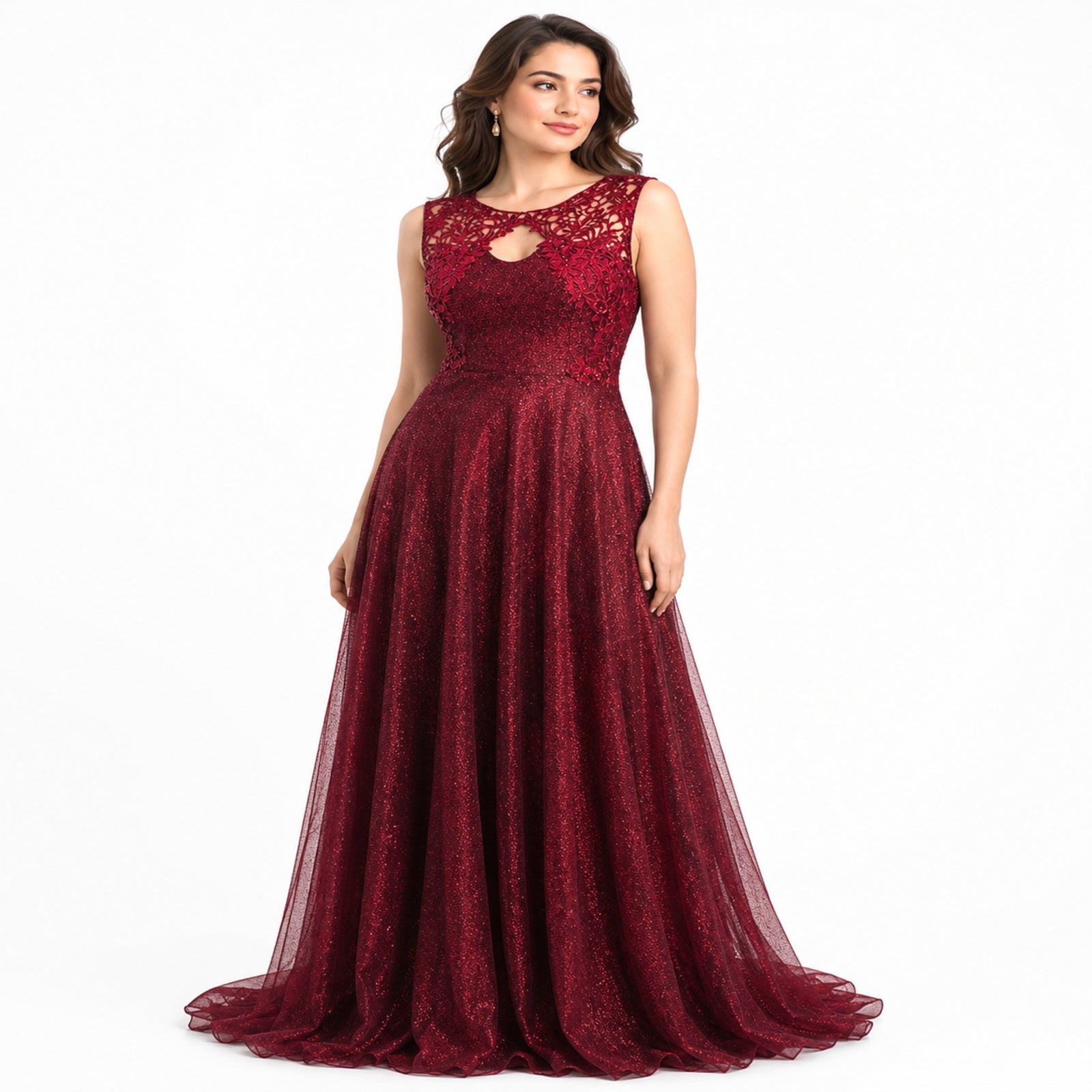 Women's Elegant Embellished Party Gown