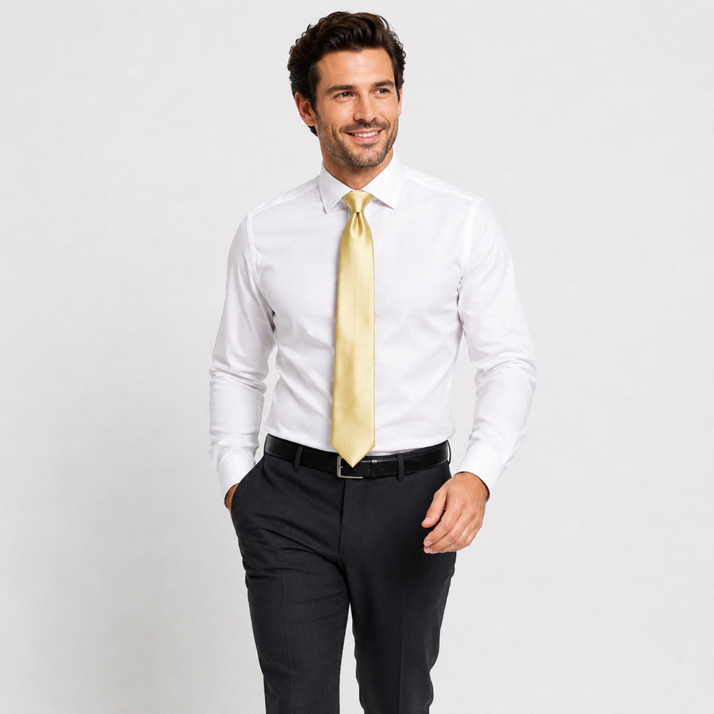 Timeless Cream Yellow Tie