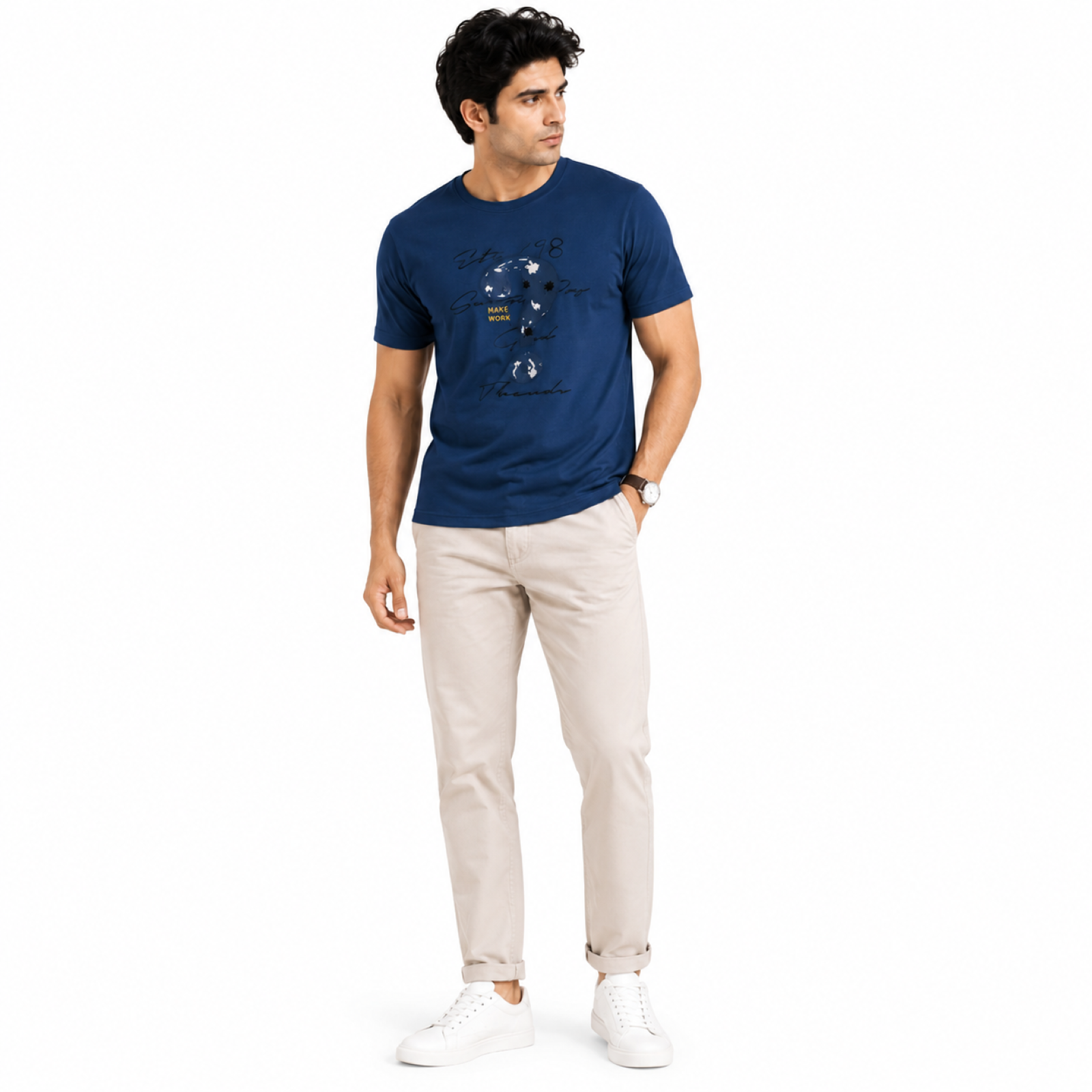 Men's Deep Ocean Graphic Casual T-Shirt
