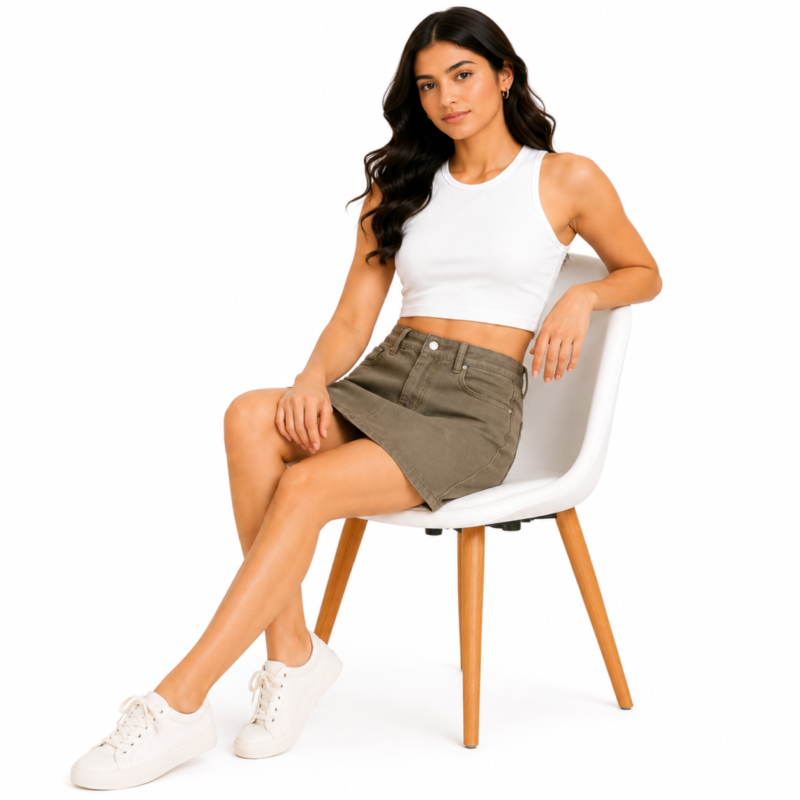 Women's Classy Denim Mini Skirt