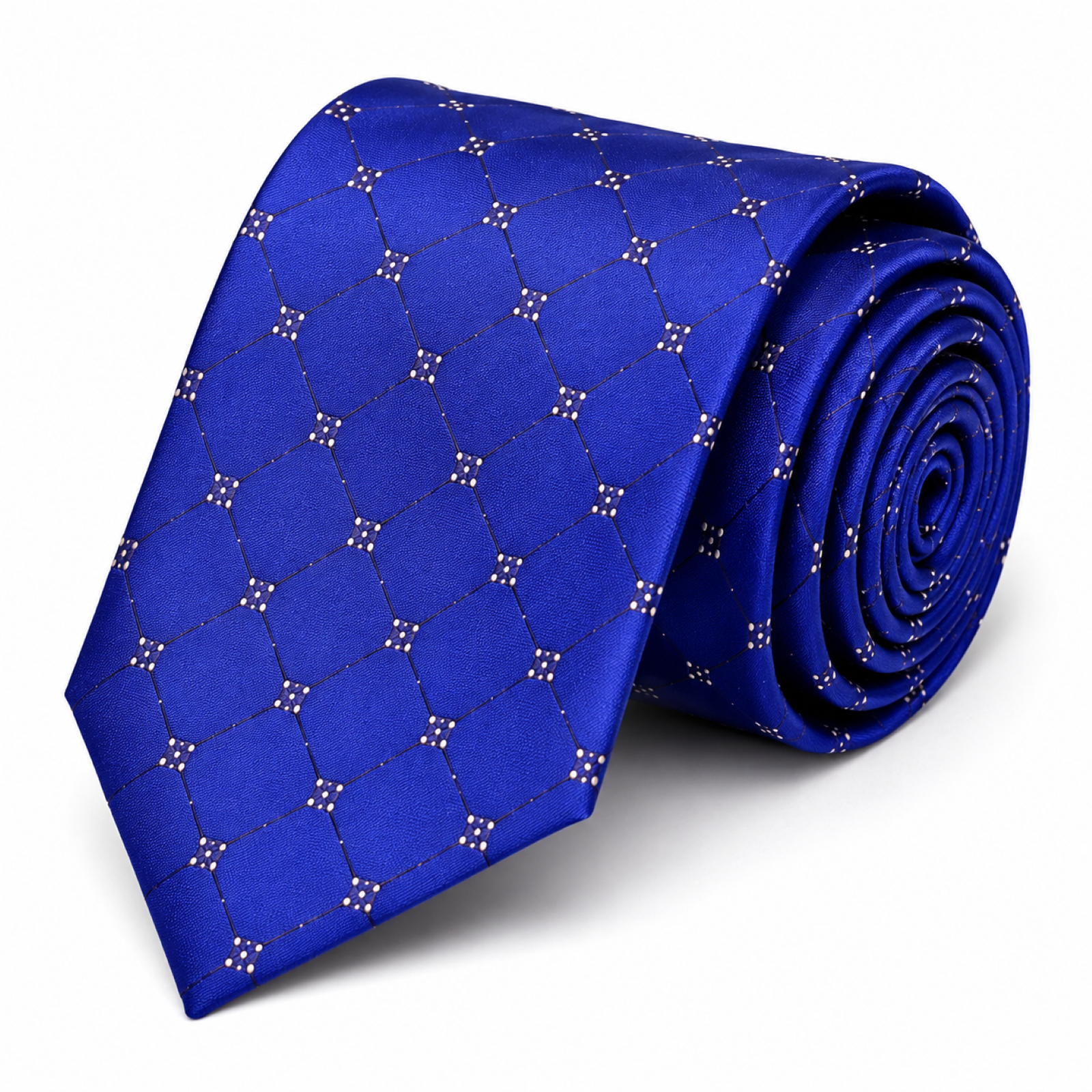 Royal Blue Micro-Motif Tie