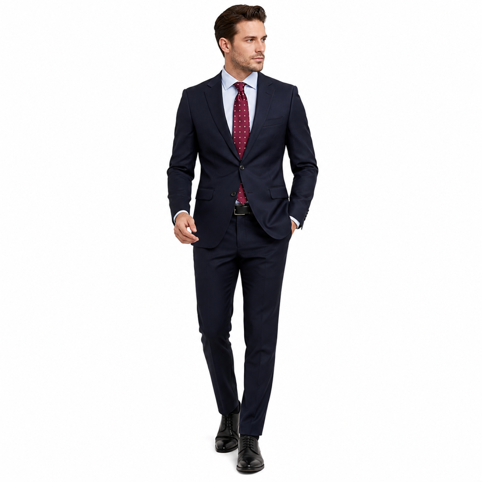 Red Wine Polka Dot Tie
