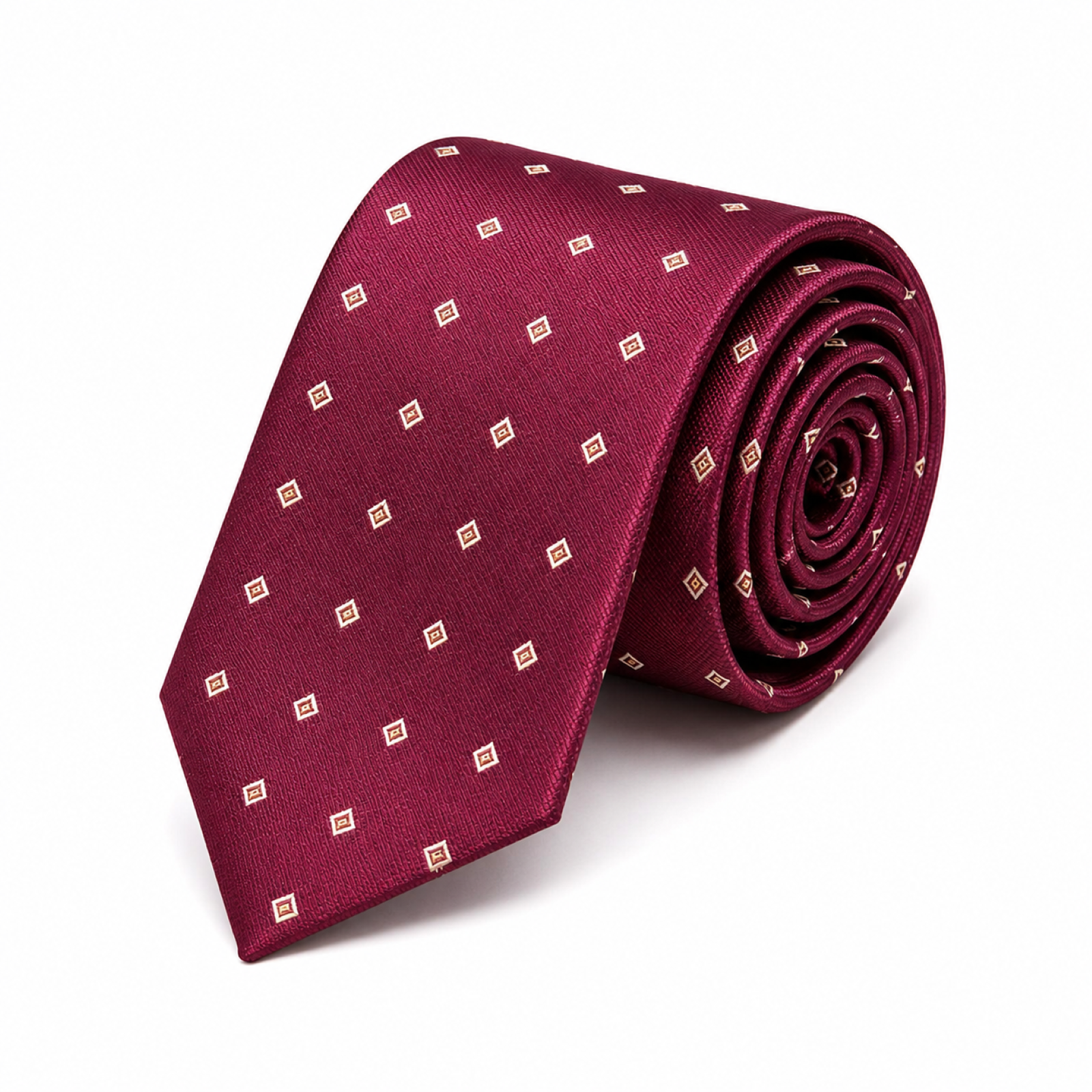 Red Wine Polka Dot Tie