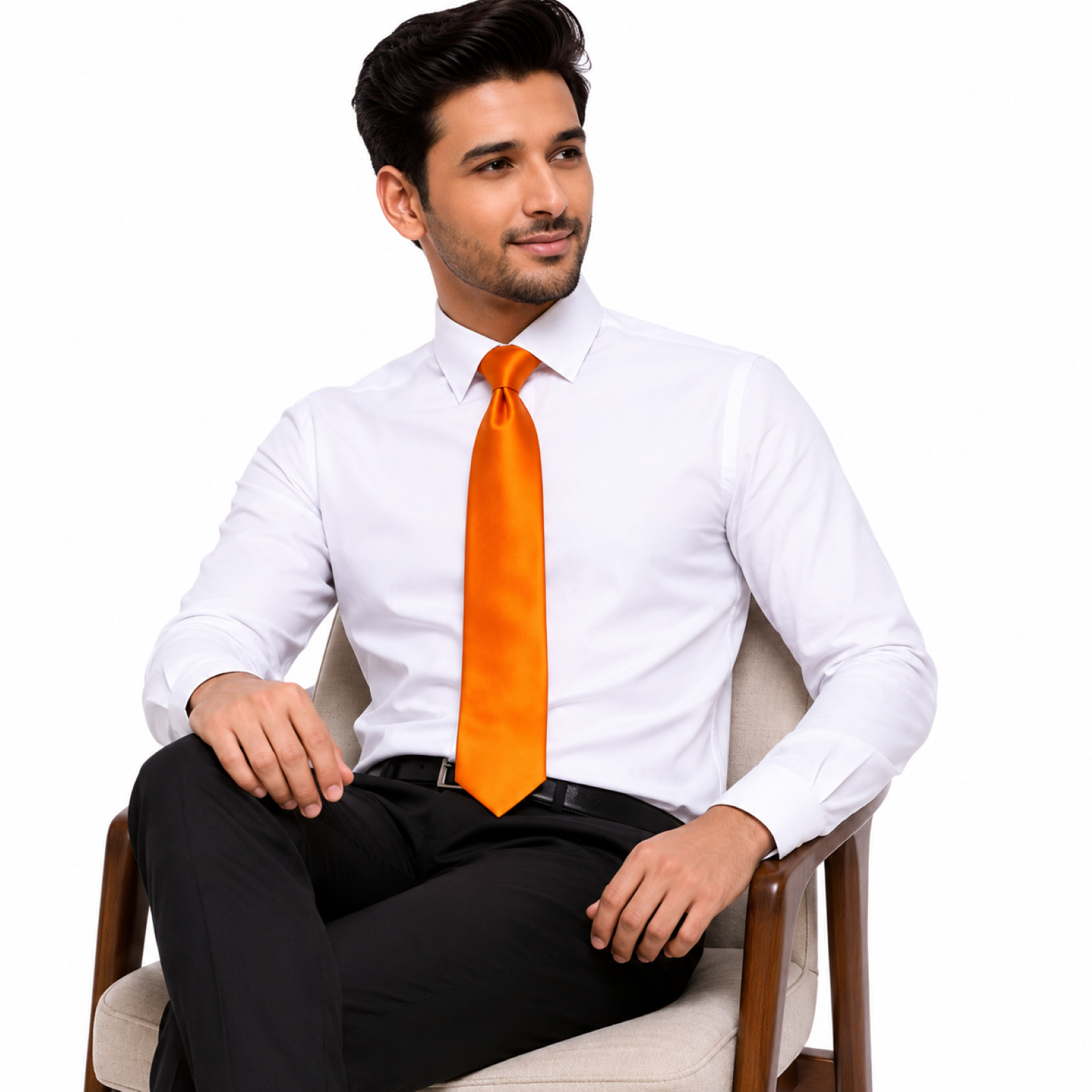 Vibrant Orange Tie