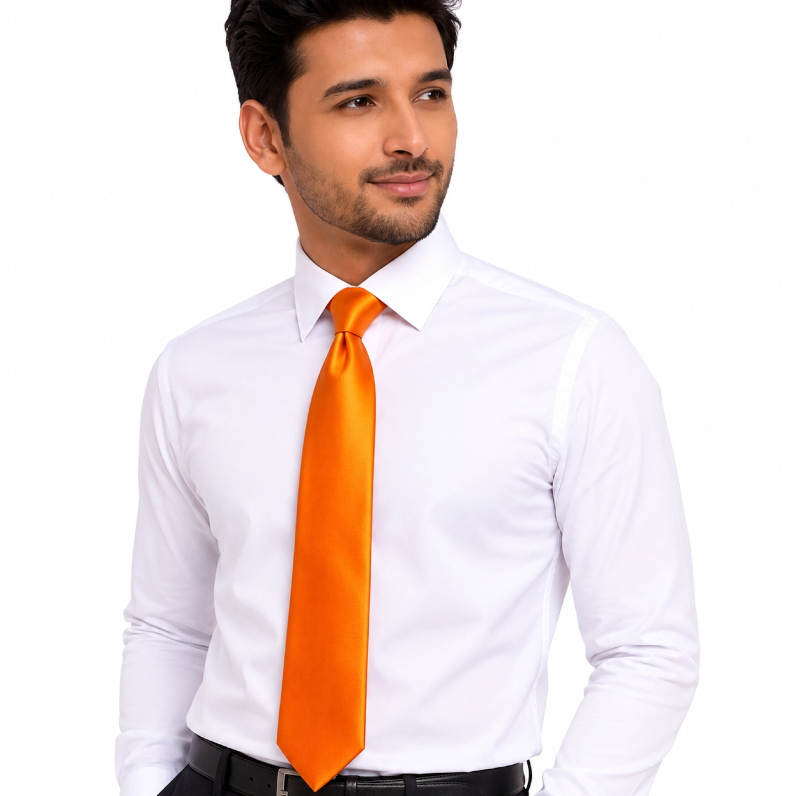 Vibrant Orange Tie