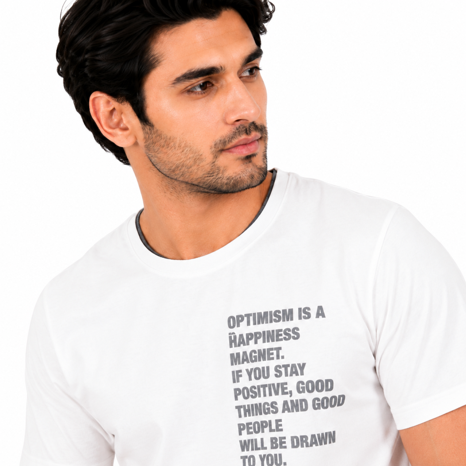 Men's White Casual Co-ord Set