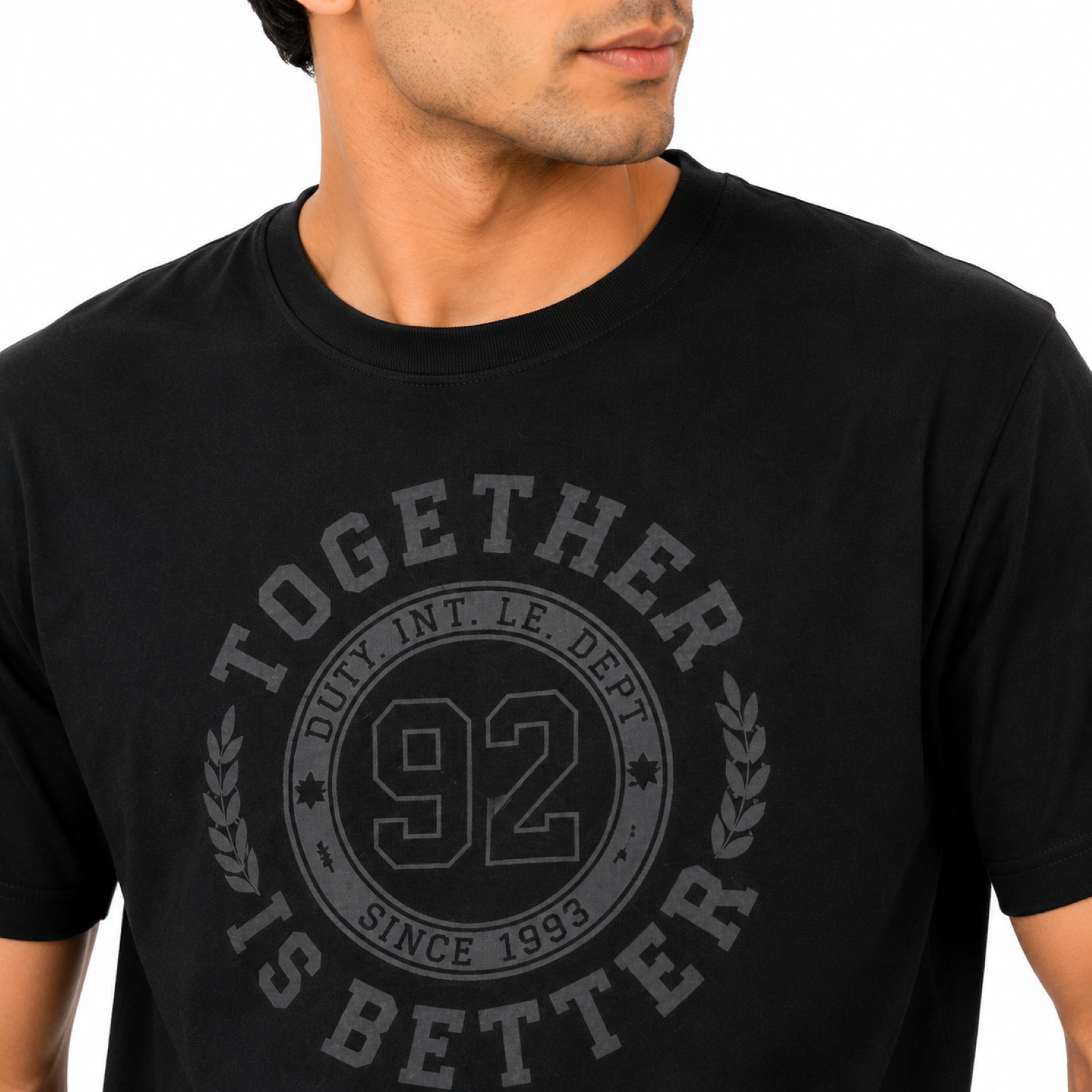 Men's Black Graphic Co-Ord Lounge Set