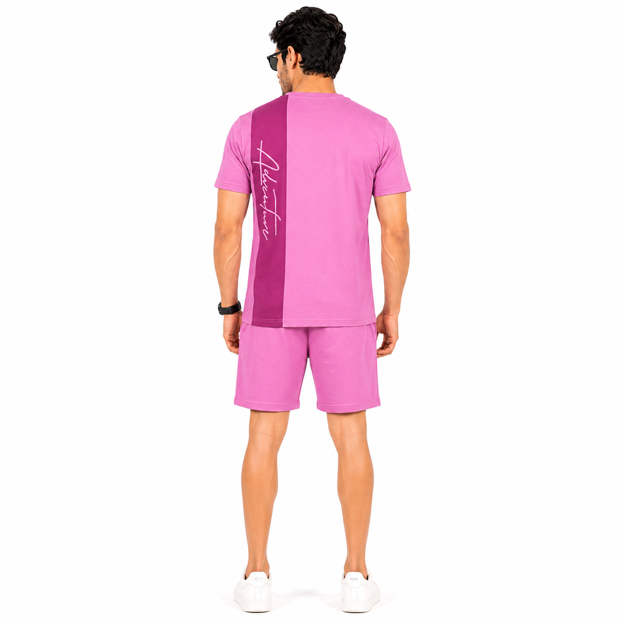 Men's Pink Casual Co-ord Set