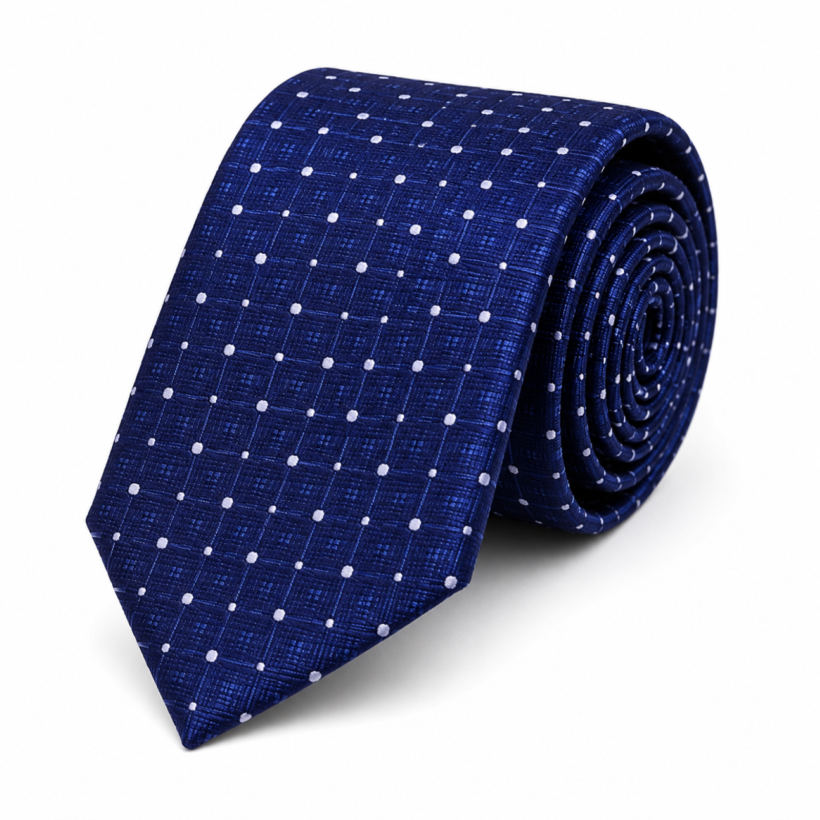 Navy Blue Dot Tie