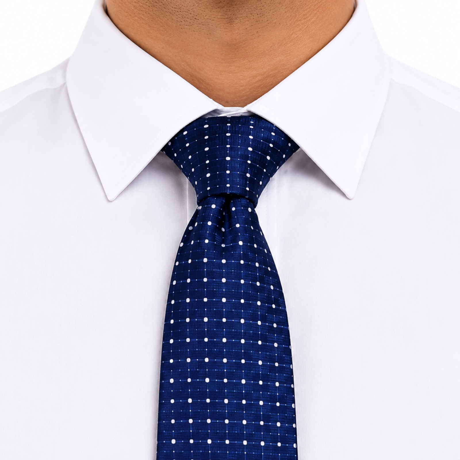 Navy Blue Dot Tie