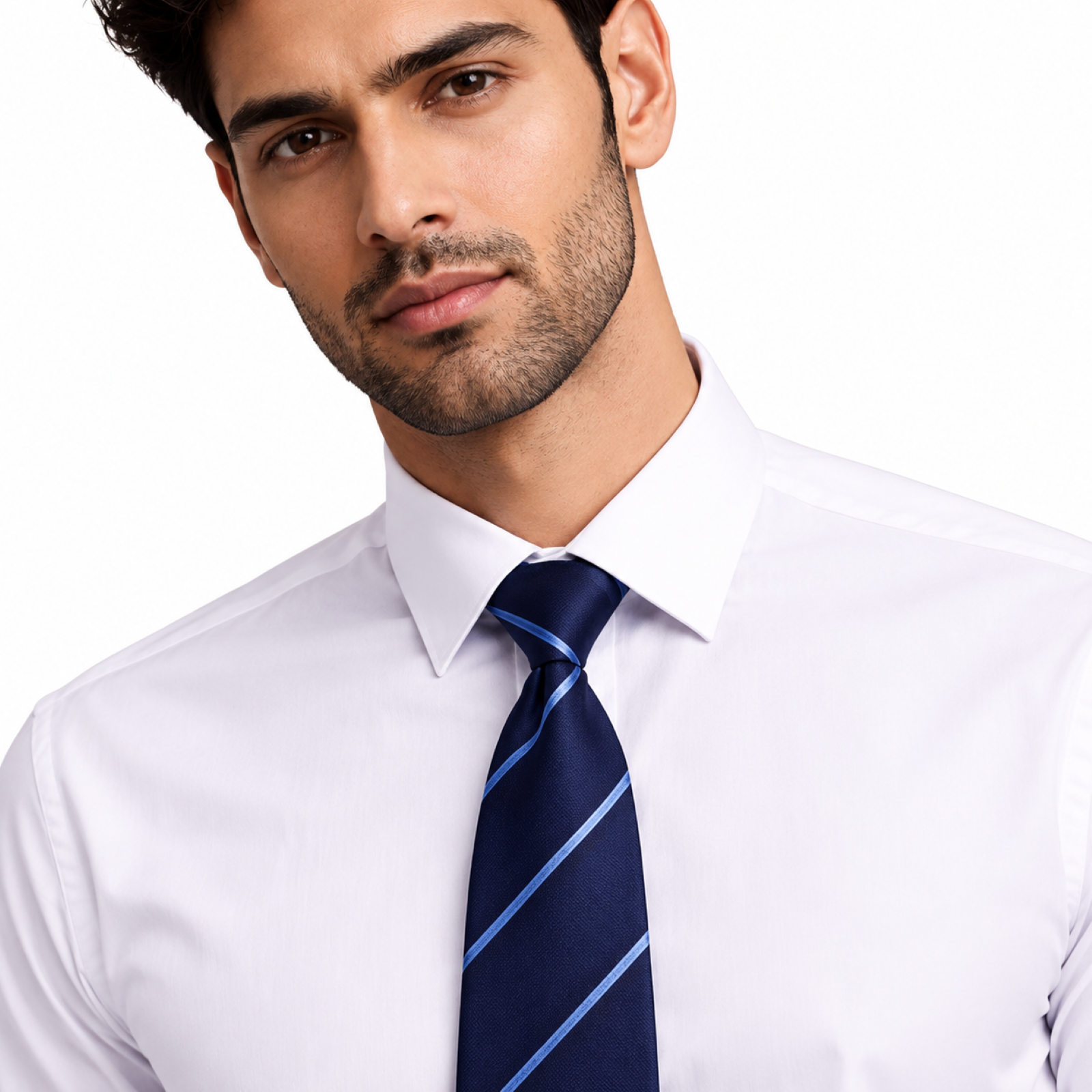 Navy Blue Sleek Tie