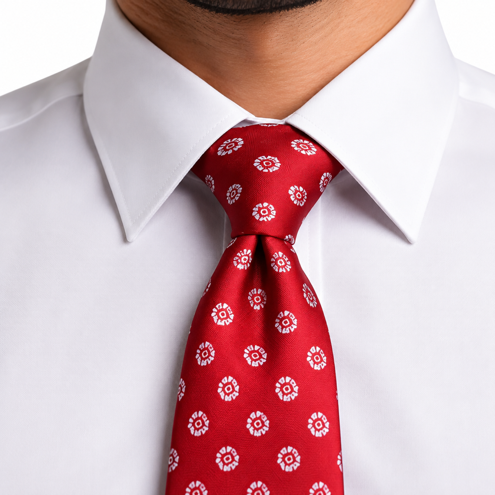 Delicate Red Paisley Tie