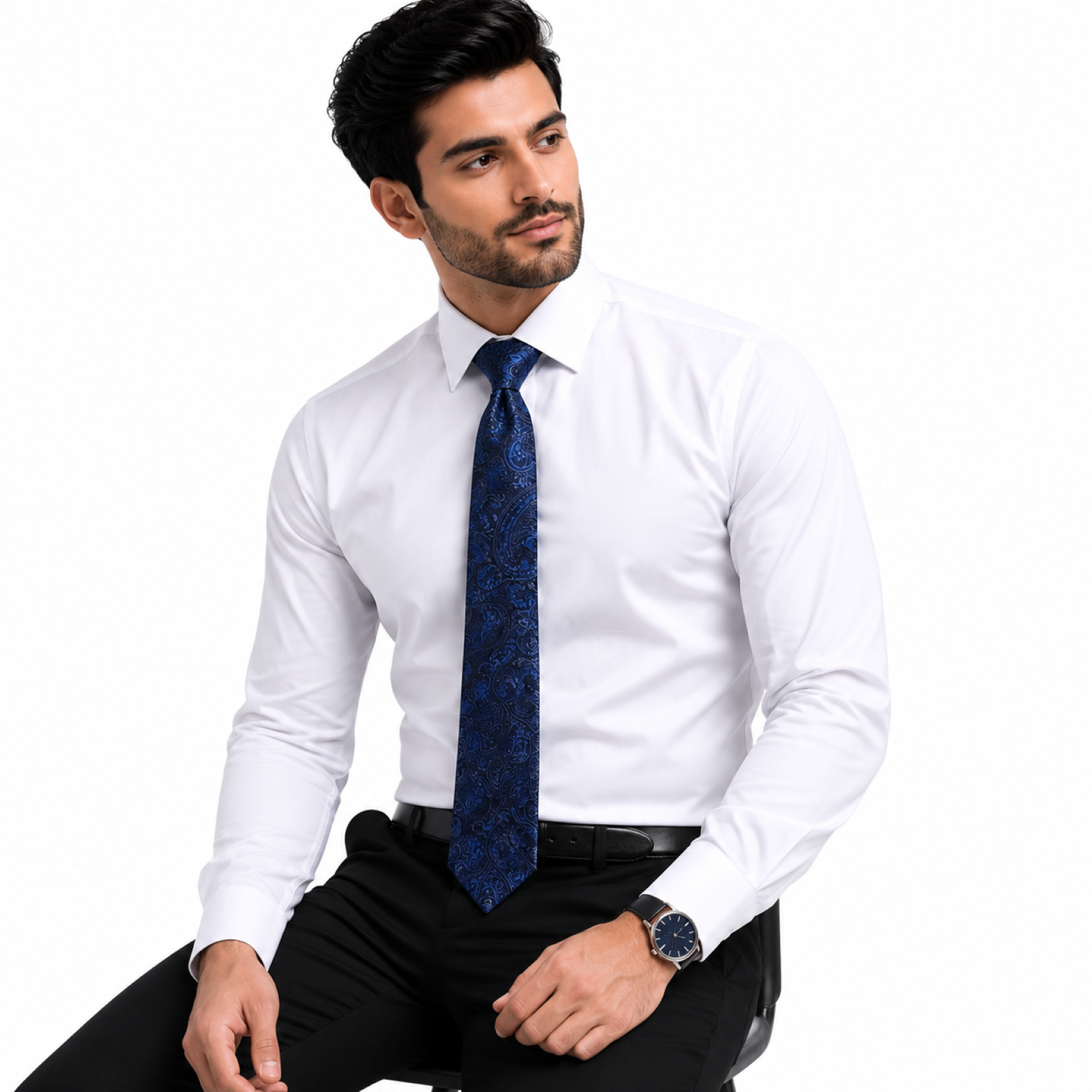 Royal Blue Paisley Tie