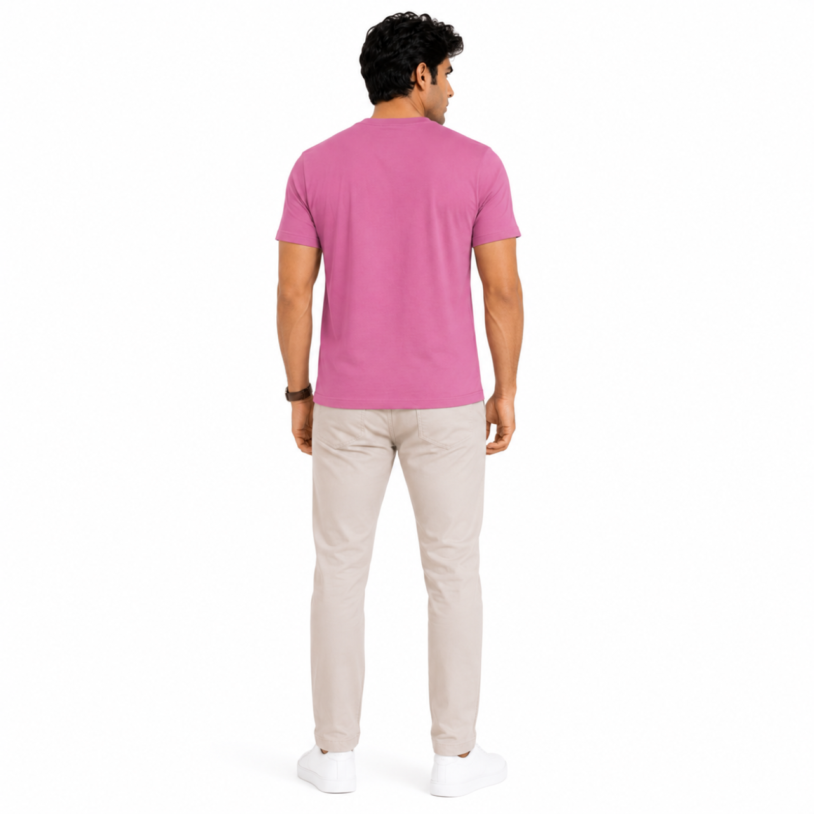 Men's Rosewood Typography Graphic Casual T-Shirt
