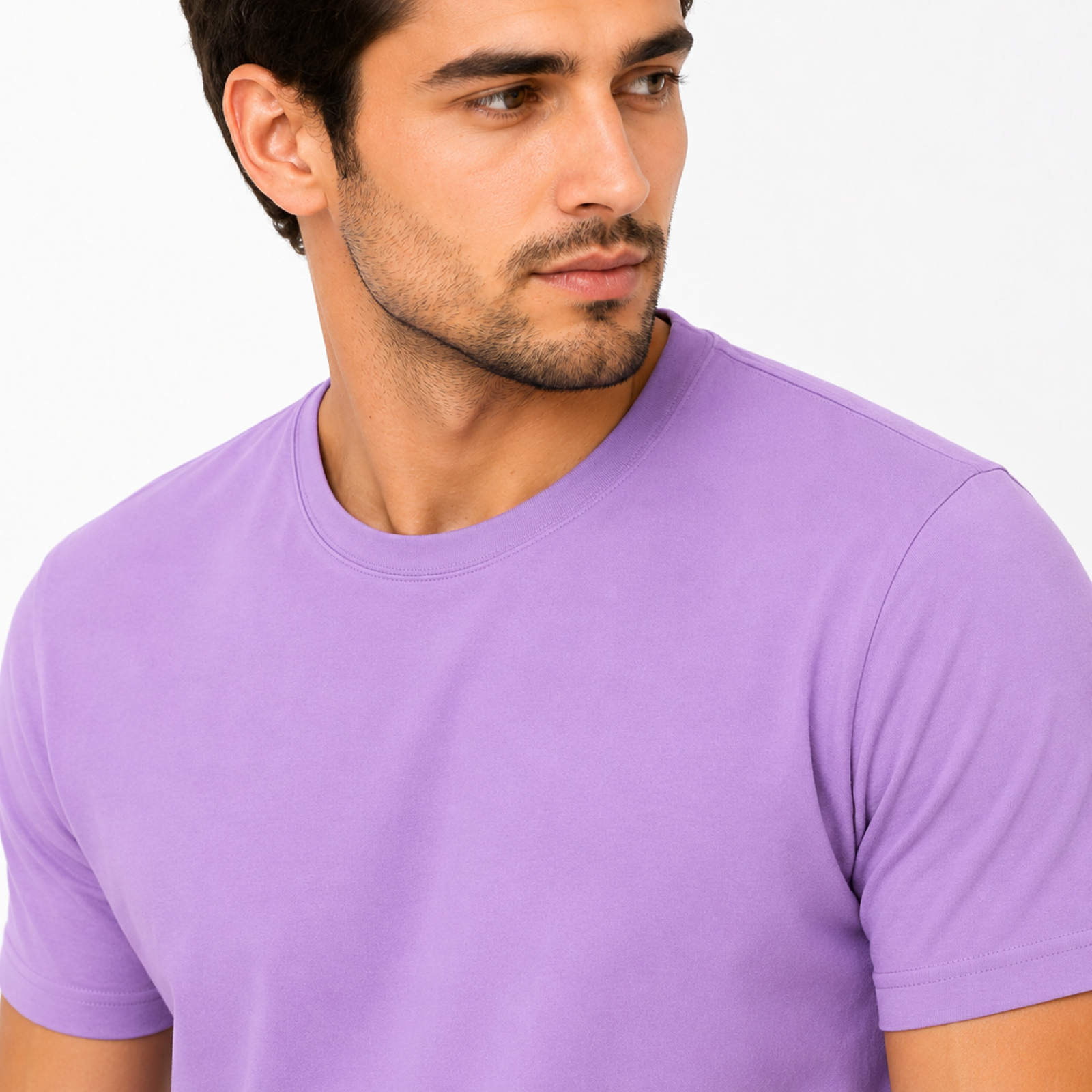 Men's Pastel Lavender Essential Casual T-Shirt