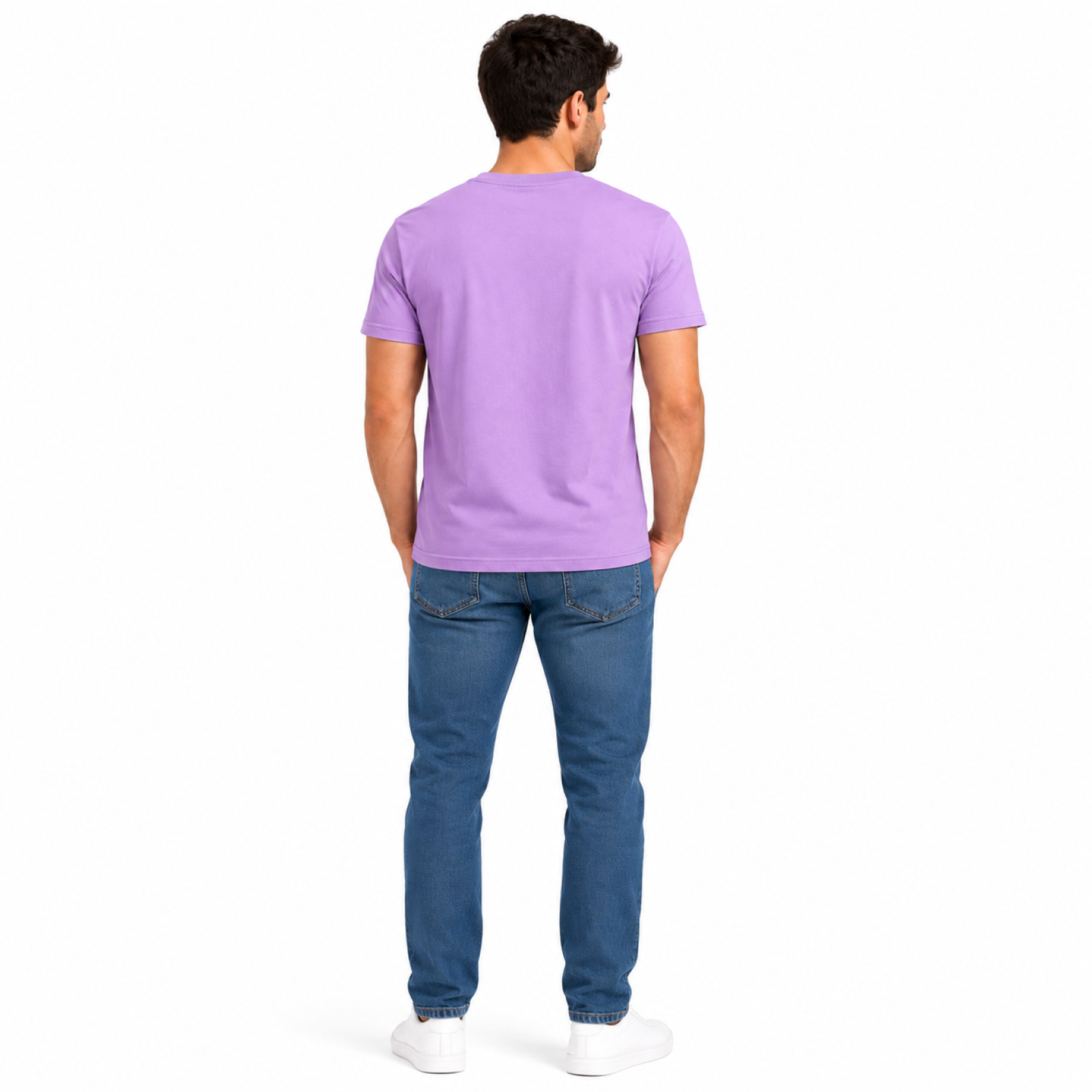 Men's Pastel Lavender Essential Casual T-Shirt