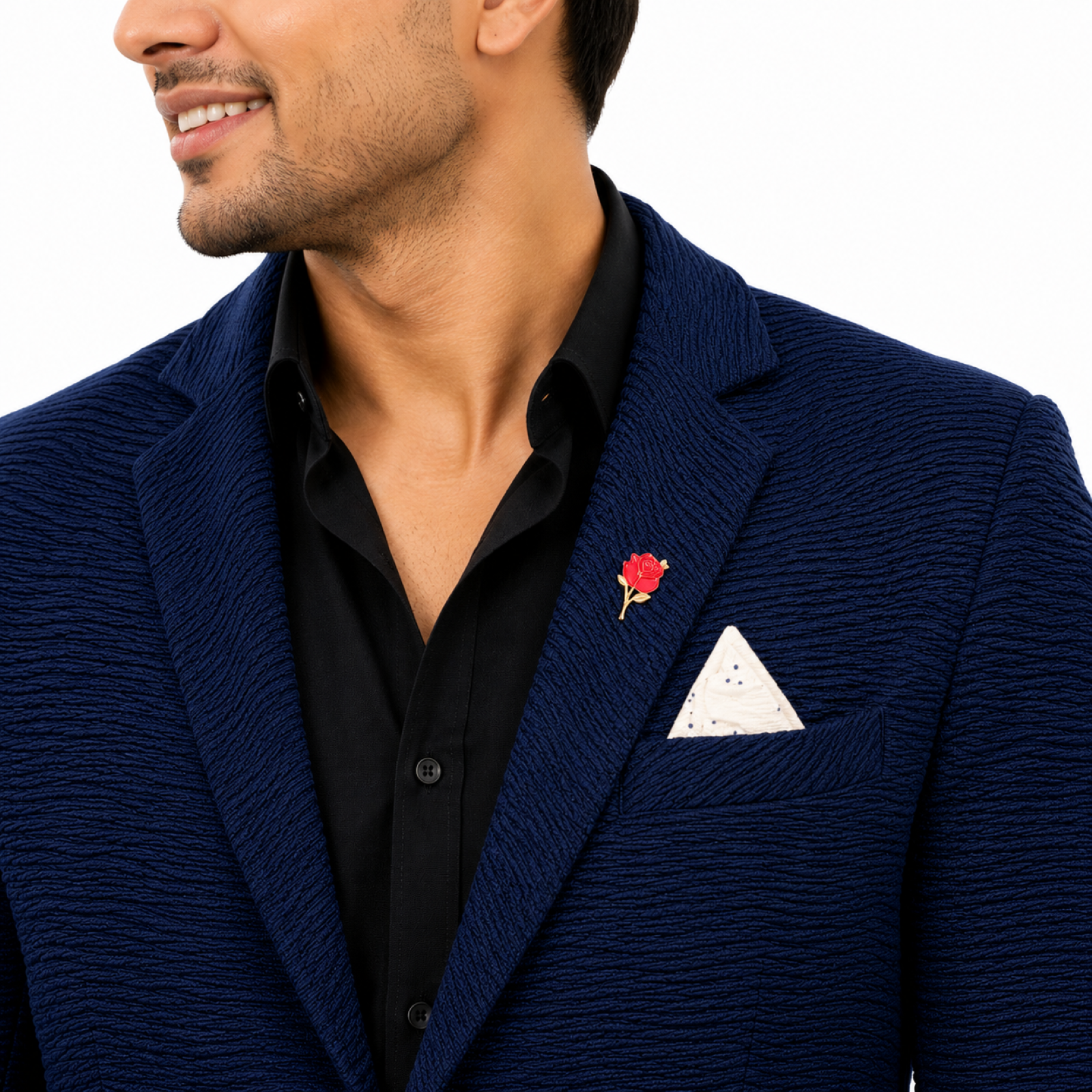 Men's Royal Navy Elite Textured Blazer