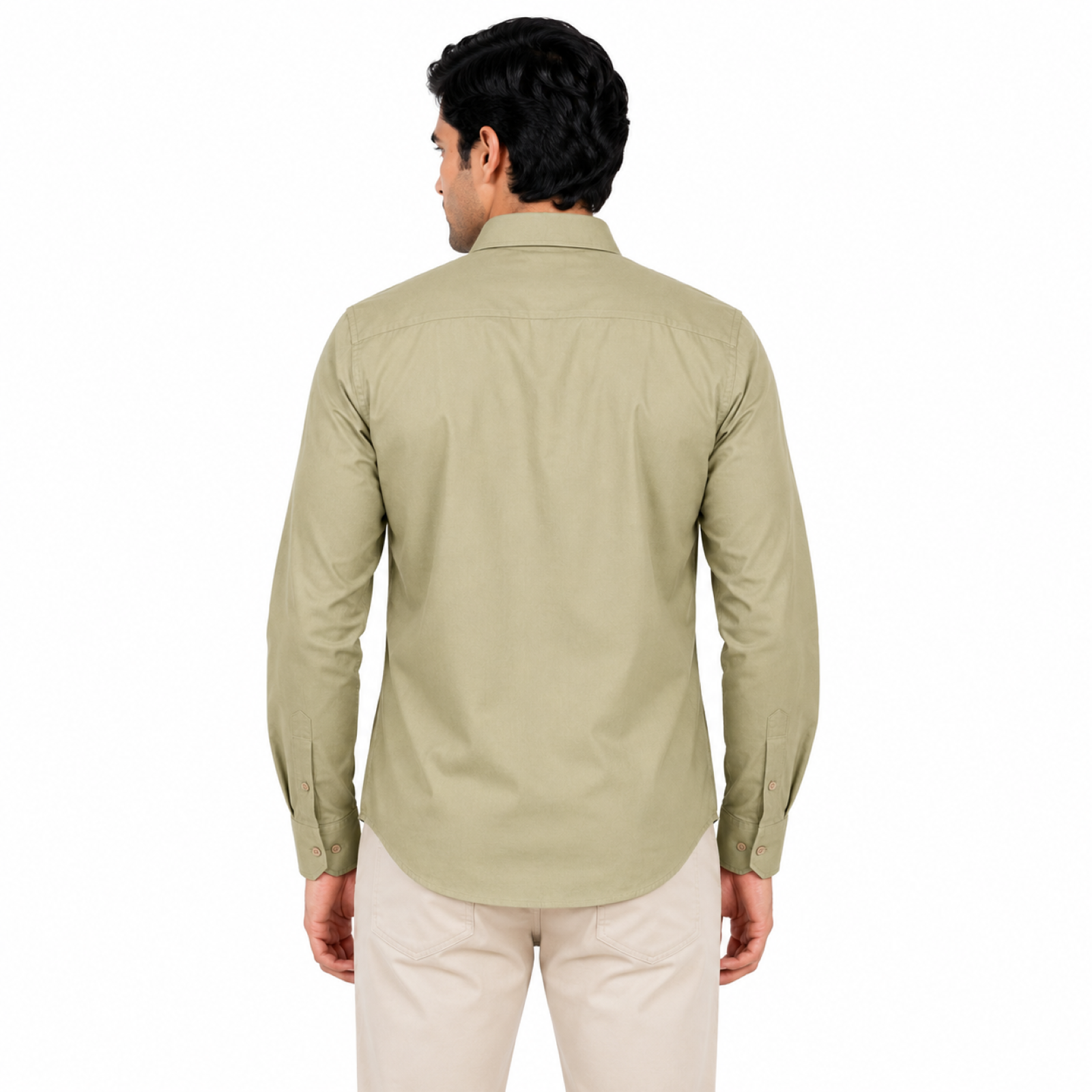 Men's Sage Parrot Green Premium Formal Shirt