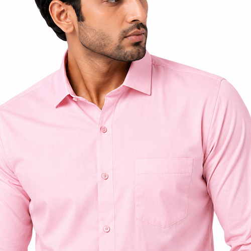 Men's Blush Pink Executive Office Formal Shirt